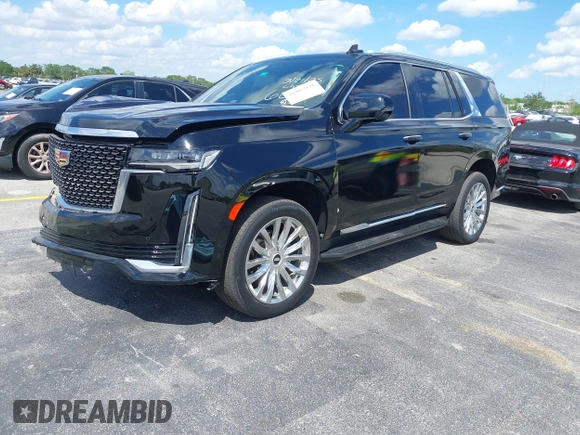 2023 Cadillac Escalade 4WD Premium Luxury with VIN 1GYS4BKL4PR236070, listed as a IAAI auction lot 41905971 with 40,382 mi miles and . Bid and sale history available at DreamBid. Image 2.