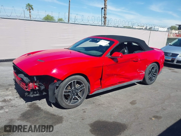 2022 Ford Mustang EcoBoost z VIN 1FATP8UHXN5119035, wystawiony jako IAAI lot #42279729 z przebiegiem 55 742 mil mil oraz . Historia ofert i sprzedaży dostępna na DreamBid. Obrazek 15.
