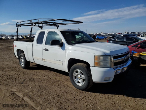 2007 Chevrolet Silverado 1500 LT w/1LT with VIN 1GCEK19C57Z502883, listed as a Copart auction lot 48076595 with 318,491 mi miles and Clean Title. Bid and sale history available at carsss.com. Image 4.