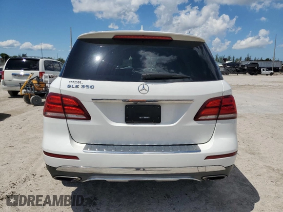 2016 Mercedes-Benz GLE 350 with VIN 4JGDA5JB1GA740362, listed as a Copart auction lot 56634105 with 107,992 mi miles and Salvage title. Bid and sale history available at DreamBid. Image 6.