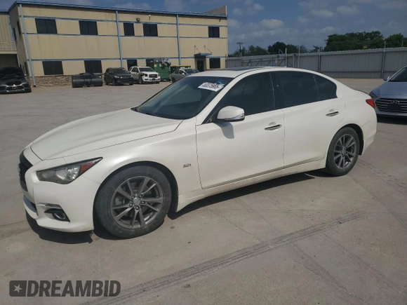 2017 Infiniti Q50 Sport z VIN JN1EV7AP0HM740361, wystawiony jako Copart lot #53375985 z przebiegiem 72 377 mil mil oraz Szkoda całkowita • Salvage title. Historia ofert i sprzedaży dostępna na DreamBid. Obrazek 1.