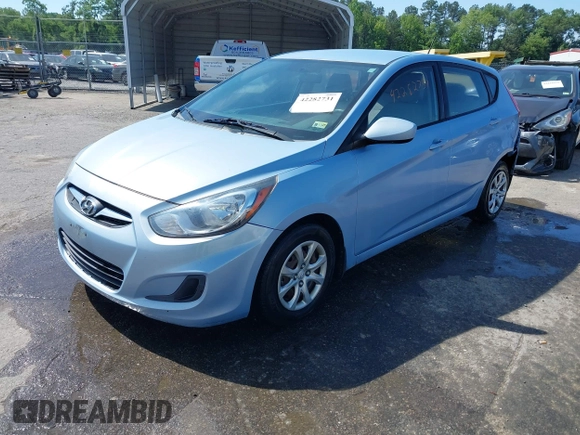 2013 Hyundai Accent GS with VIN KMHCT5AE5DU125906, listed as a IAAI auction lot 42282731 with 148,033 mi miles and . Bid and sale history available at DreamBid. Image 17.