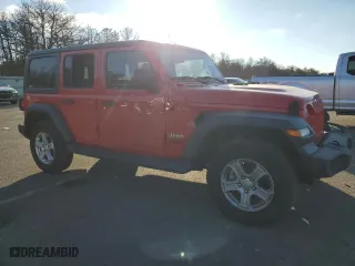 2018 Jeep Wrangler Unlimited Sport S with VIN 1C4HJXDG6JW238420, listed as a Copart auction lot 88030515 with 76,922 mi miles and Salvage Title. Bid and sale history available at carsss.com. Image 4.