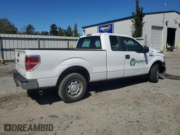 2014 Ford F-150 XL with VIN 1FTFX1CF9EFB33176, listed as a Copart auction lot 50166745 with 205,632 mi miles and Salvage Title. Bid and sale history available at carsss.com. Image 3.