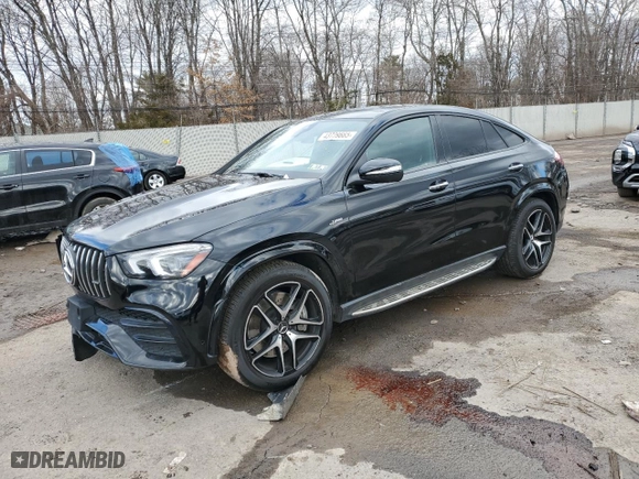 2021 Mercedes-Benz GLE with VIN 4JGFD6BBXMA539074, listed as a Copart auction lot 45565585 with 27,913 mi miles and Salvage Title. Bid and sale history available at carsss.com. Image 1.