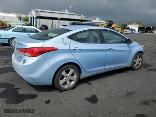2013 Hyundai Elantra Limited with VIN KMHDH4AE2DU724424, listed as a Copart auction lot 51338195 with 202,873 mi miles and Salvage Title. Bid and sale history available at carsss.com. Image 3.