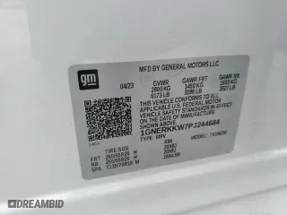 2023 Chevrolet Traverse Premier with VIN 1GNERKKW7PJ244684, listed as a Copart auction lot 45549415 with 23,633 mi miles and Salvage Title. Bid and sale history available at carsss.com. Image 14.