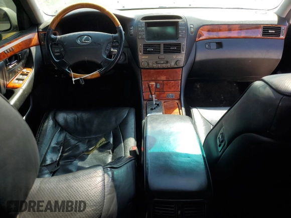 2005 Lexus LS 430 with VIN JTHBN36F455004665, listed as a Copart auction lot 55113815 with Not Provided miles and Clean Title. Bid and sale history available at carsss.com. Image 8.
