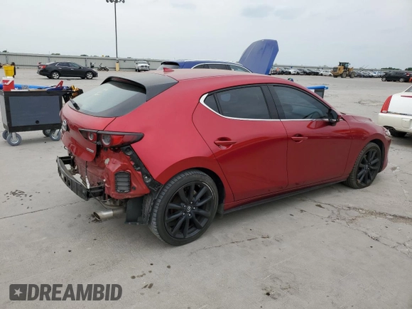 2019 Mazda Mazda3 Hatchback w/Premium Pkg with VIN JM1BPBNM9K1124082, listed as a Copart auction lot 53430905 with 45,858 mi miles and Salvage Title. Bid and sale history available at carsss.com. Image 3.