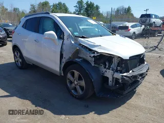 2014 Buick Encore Leather with VIN KL4CJCSB8EB740671, listed as a IAAI auction lot 42077603 with 112,561 mi miles and . Bid and sale history available at carsss.com. Image 1.