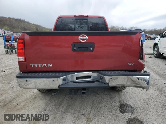 2014 Nissan Titan SV with VIN 1N6AA0CAXEN514113, listed as a Copart auction lot 53114095 with 32,135 mi miles and Salvage title. Bid and sale history available at DreamBid. Image 6.