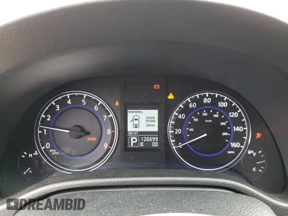 2011 Infiniti G37 x with VIN JN1CV6ARXBM350992, listed as a Copart auction lot 51697615 with 126,699 mi miles and Salvage Title. Bid and sale history available at carsss.com. Image 9.