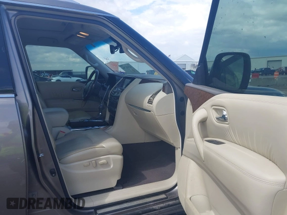 2017 Infiniti QX80 with VIN JN8AZ2NF8H9644800, listed as a IAAI auction lot 41898790 with 129,262 mi miles. Bid and sale history available at carsss.com. Image 5.