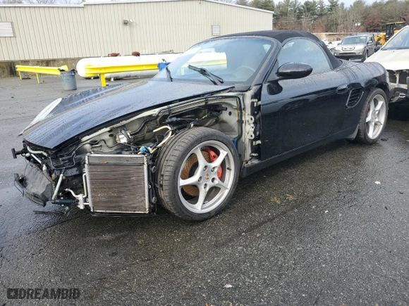 2003 Porsche Boxster S with VIN WP0CB29833U660641, listed as a Copart auction lot 83747654 with 38,237 mi miles and Clean Title. Bid and sale history available at carsss.com. Image 1.