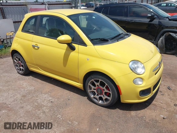 2013 FIAT 500 Sport z VIN 3C3CFFBR0DT618703, wystawiony jako IAAI lot #42521829 z przebiegiem 156 258 mil mil oraz . Historia ofert i sprzedaży dostępna na DreamBid. Obrazek 1.