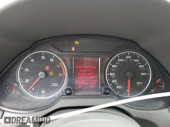 2012 Audi Q5 Premium Plus with VIN WA1LFAFP0CA031652, listed as a Copart auction lot 57467905 with 158,108 mi miles and Salvage title. Bid and sale history available at DreamBid. Image 9.