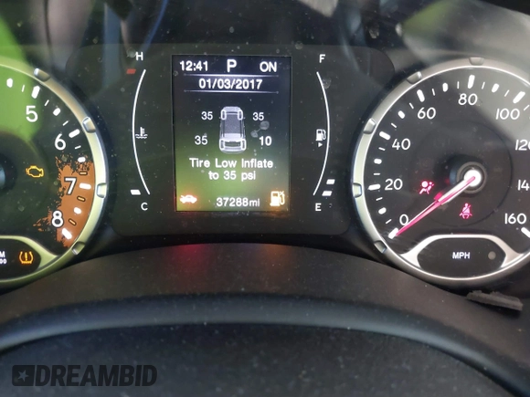 2018 Jeep Renegade Sport with VIN ZACCJBAB9JPH83336, listed as a IAAI auction lot 41555991 with 37,288 mi miles. Bid and sale history available at carsss.com. Image 15.