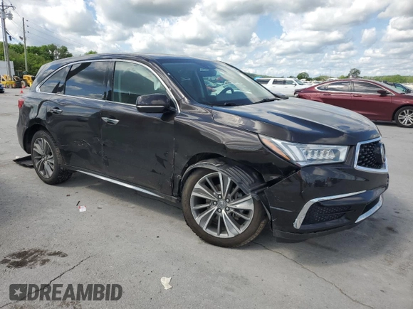 2017 Acura MDX Technology with VIN 5FRYD4H53HB026313, listed as a Copart auction lot 54315225 with 126,485 mi miles and Salvage Title. Bid and sale history available at carsss.com. Image 4.