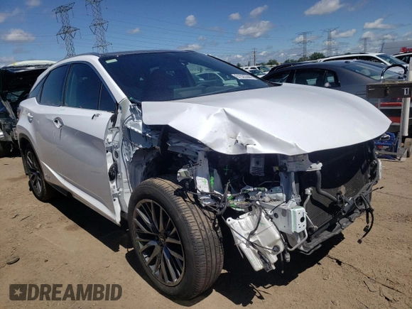 2021 Lexus RX with VIN 2T2YGMDA8MC070118, listed as a Copart auction lot 61523344 with 22,803 mi miles and Salvage Title. Bid and sale history available at carsss.com. Image 4.