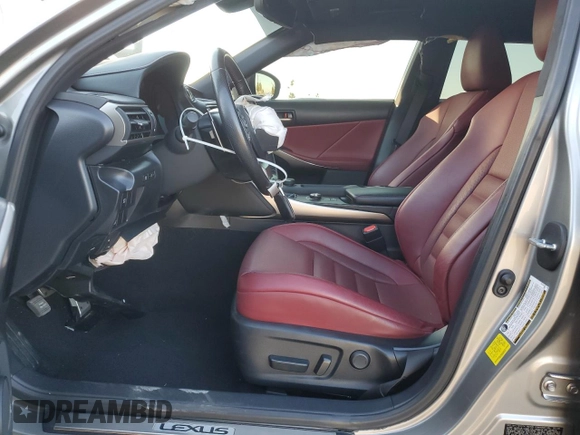 2020 Lexus IS 350 F Sport with VIN JTHGZ1B26L5035933, listed as a Copart auction lot 70339434 with 23,251 mi miles and Salvage title. Bid and sale history available at DreamBid. Image 7.