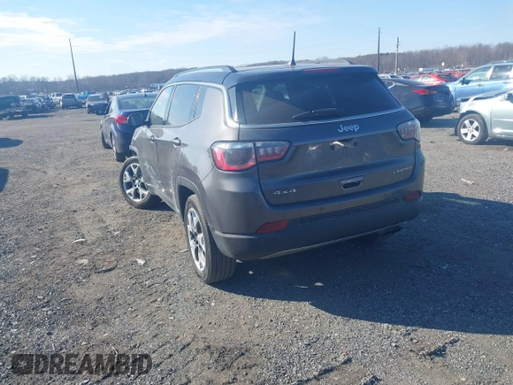 2021 Jeep Compass Limited with VIN 3C4NJDCB0MT583329, listed as a IAAI auction lot 41701976 with 57,815 mi miles and . Bid and sale history available at carsss.com. Image 3.