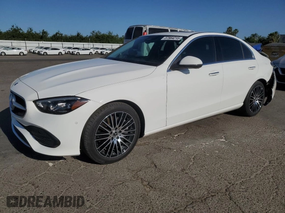 2023 Mercedes-Benz C 300 with VIN W1KAF4GB4PR128514, listed as a Copart auction lot 57564215 with 41,578 mi miles and Salvage title. Bid and sale history available at DreamBid. Image 1.
