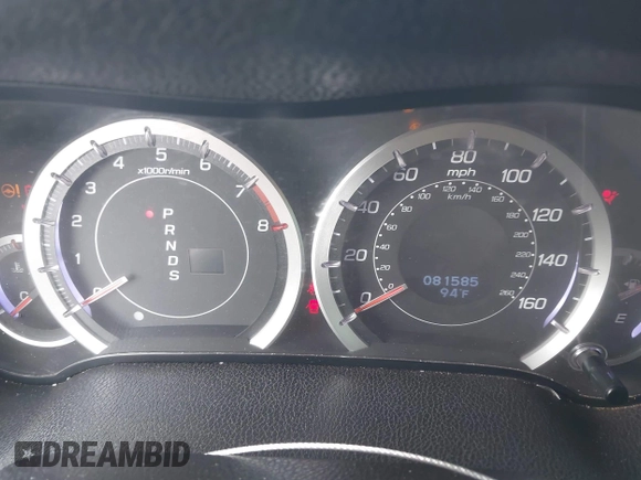 2012 Acura TSX with VIN JH4CU2F40CC006194, listed as a IAAI auction lot 42160268 with 81,585 mi miles and . Bid and sale history available at DreamBid. Image 7.