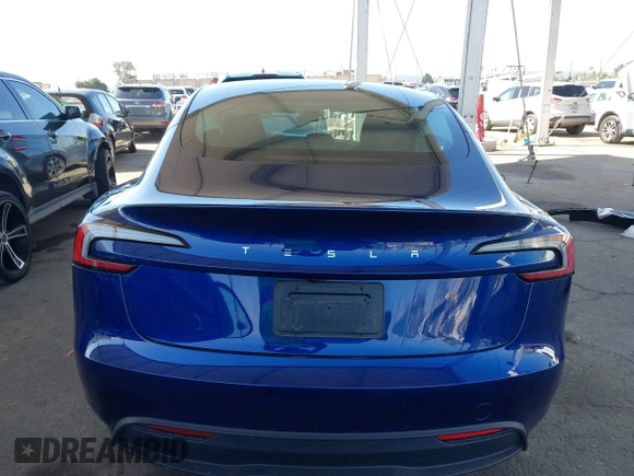 2024 Tesla Model 3 with VIN 5YJ3E1EA0RF745089, listed as a IAAI auction lot 41980217 with 9,851 mi miles and . Bid and sale history available at DreamBid. Image 16.