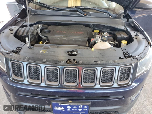 2021 Jeep Compass 80th Anniversary with VIN 3C4NJDEB6MT584434, listed as a Copart auction lot 63204775 with 77,210 mi miles and Salvage title. Bid and sale history available at DreamBid. Image 12.