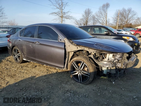 2016 Honda Accord Sport with VIN 1HGCR2F57GA075558, listed as a Copart auction lot 47458875 with 123,850 mi miles and Salvage title. Bid and sale history available at DreamBid. Image 4.