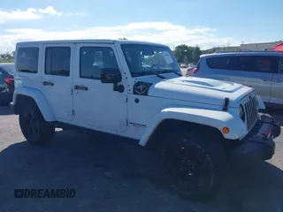 2015 Jeep Wrangler Unlimited Sahara with VIN 1C4HJWEG3FL693887, listed as a IAAI auction lot 41685489 with 99,115 mi miles. Bid and sale history available at carsss.com. Image 1.