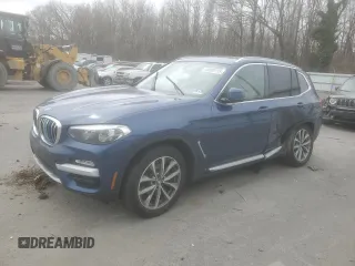 2019 BMW X3 xDrive30i with VIN 5UXTR9C59KLE11205, listed as a Copart auction lot 49008155 with Not Provided miles and Salvage Title. Bid and sale history available at DreamBid. Image 1.