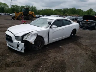 2012 Dodge Charger Police z VIN 2C3CDXAT3CH146660, wystawiony jako Copart lot #56912075 z przebiegiem 49 214 mil mil oraz Szkoda całkowita • Salvage title. Historia ofert i sprzedaży dostępna na DreamBid. Obrazek 1.
