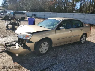 2006 Chevrolet Malibu LT w/0LT with VIN 1G1ZT51F16F205243, listed as a Copart auction lot 86234864 with 186,662 mi miles and Salvage Title. Bid and sale history available at carsss.com. Image 1.