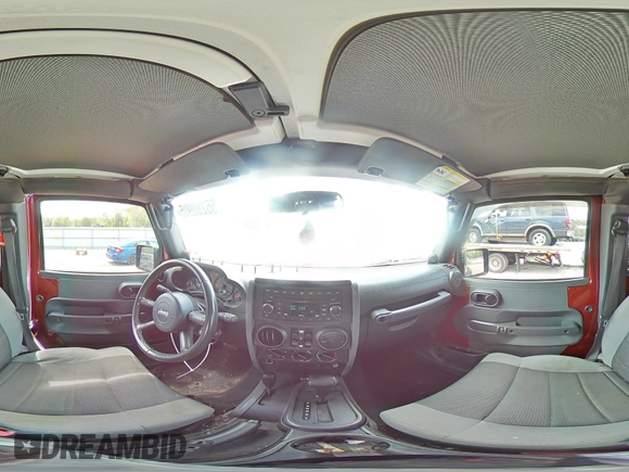2007 Jeep Wrangler Unlimited X with VIN 1J4GA39187L161451, listed as a Copart auction lot 55280905 with 214,660 mi miles and Salvage Title. Bid and sale history available at DreamBid. Image 16.