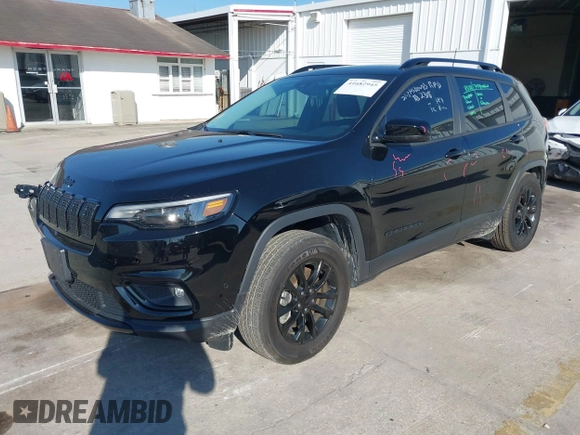 2023 Jeep Cherokee Altitude Lux with VIN 1C4PJMMB9PD100437, listed as a IAAI auction lot 41682945 with 47,428 mi miles. Bid and sale history available at carsss.com. Image 2.