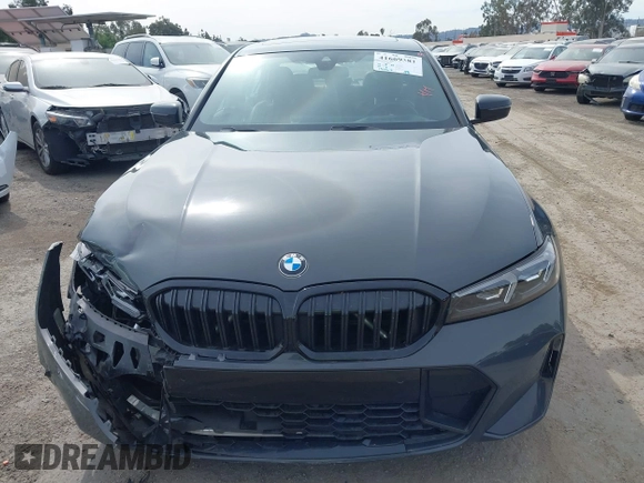 2024 BMW 3 Series 330i with VIN 3MW69FF04R8E27076, listed as a IAAI auction lot 41669381 with 12,057 mi miles. Bid and sale history available at carsss.com. Image 17.