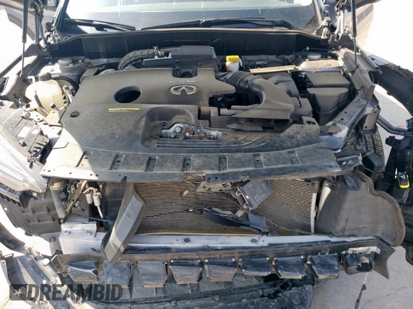 2023 Infiniti QX50 Luxe with VIN 3PCAJ5BA3PF105275, listed as a Copart auction lot 50584265 with 26,399 mi miles and Salvage title. Bid and sale history available at DreamBid. Image 13.