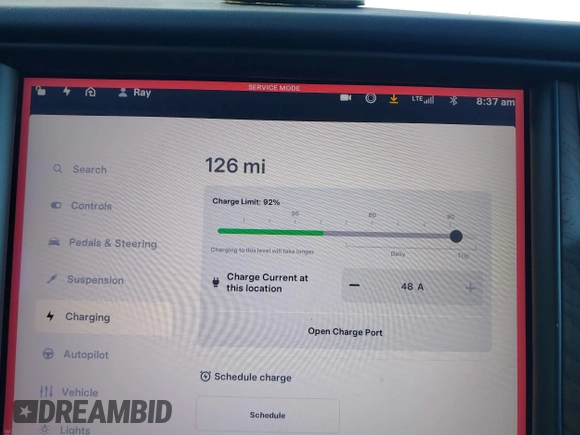2020 Tesla Model X Long Range with VIN 5YJXCDE28LF298553, listed as a IAAI auction lot 40863184 with 54,031 mi miles and . Bid and sale history available at DreamBid. Image 17.