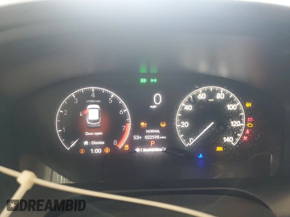 2024 Honda HR-V EX-L with VIN 3CZRZ2H72RM702867, listed as a Copart auction lot 57710695 with 22,598 mi miles and Salvage title. Bid and sale history available at DreamBid. Image 9.
