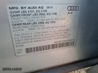 2015 Audi Q3 2.0T Premium Plus with VIN WA1BFCFSXFR002032, listed as a Copart auction lot 45018675 with 157,989 mi miles and Clean Title. Bid and sale history available at carsss.com. Image 12.