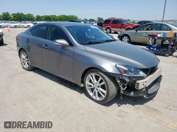 2013 Lexus IS 250 with VIN JTHBF5C27D5186922, listed as a Copart auction lot 56960025 with 226,351 mi miles and Salvage title. Bid and sale history available at DreamBid. Image 4.