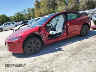 2024 Tesla Model 3 with VIN 5YJ3E1EA7RF864841, listed as a Copart auction lot 49467815 with 0 mi miles and Salvage Title. Bid and sale history available at carsss.com. Image 1.