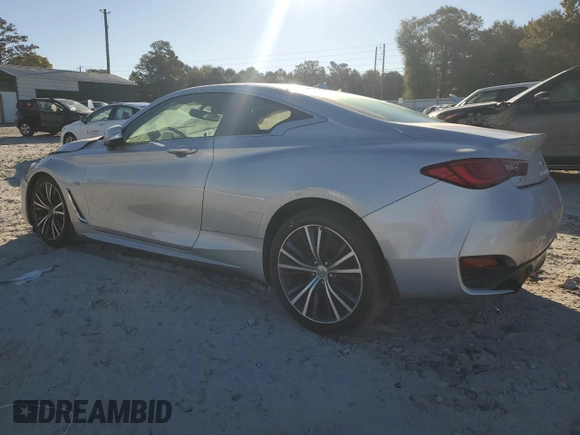 2018 Infiniti Q60 Sport with VIN JN1EV7EL3JM390639, listed as a Copart auction lot 74460834 with 76,707 mi miles and Salvage title. Bid and sale history available at DreamBid. Image 2.