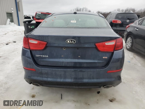 2015 Kia Optima LX with VIN 5XXGM4A76FG450748, listed as a Copart auction lot 45195535 with 235,270 mi miles and Salvage Title. Bid and sale history available at carsss.com. Image 6.