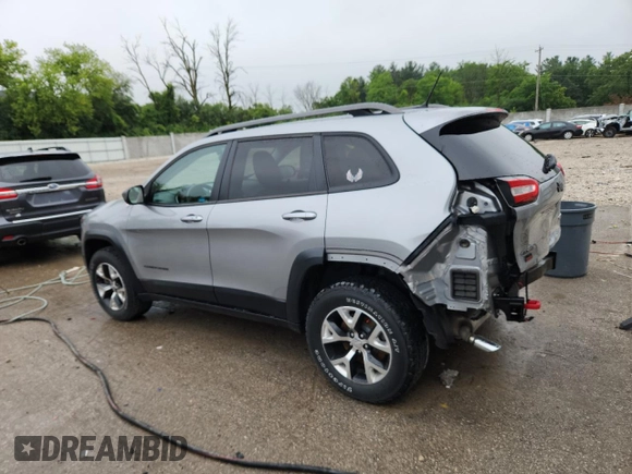 2015 Jeep Cherokee Trailhawk с VIN 1C4PJMBS0FW667593, выставлен на аукционе Copart как лот 63873295 с пробегом 43 351 миль миль и Чистый • Clean title. История ставок и продаж доступна на DreamBid. Изображение 2.