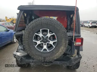 2020 Jeep Wrangler Rubicon with VIN 1C4HJXCG9LW142723, listed as a Copart auction lot 43423865 with 48,711 mi miles and Salvage title. Bid and sale history available at DreamBid. Image 6.