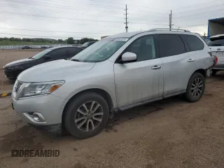 2016 Nissan Pathfinder Platinum with VIN 5N1AR2MM5GC621936, listed as a Copart auction lot 59969675 with 69,841 mi miles and Salvage title. Bid and sale history available at DreamBid. Image 1.