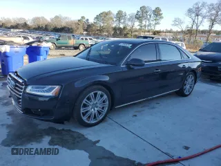 2015 Audi A8 4.0T z VIN WAU32AFD9FN033398, wystawiony jako Copart lot #87655925 z przebiegiem 134 712 mil mil oraz Szkoda całkowita • Salvage title. Historia ofert i sprzedaży dostępna na DreamBid. Obrazek 1.