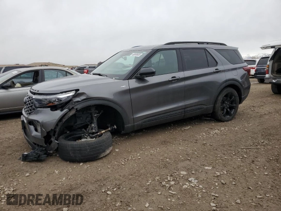 2022 Ford Explorer ST-Line with VIN 1FMSK8KH6NGC46663, listed as a Copart auction lot 46060605 with 41,304 mi miles and Salvage Title. Bid and sale history available at carsss.com. Image 1.